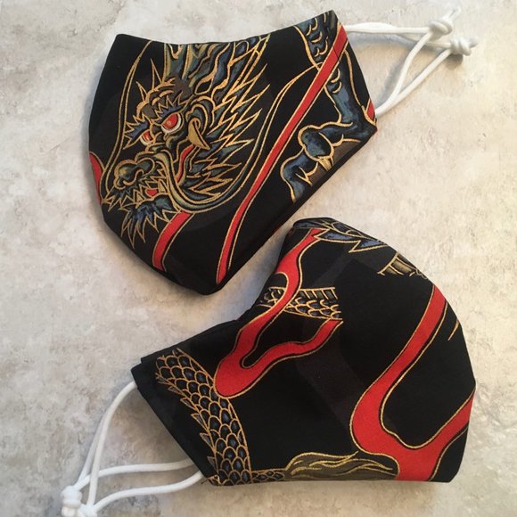 Cotton Custom 3 Layered - Face Masks W Nose Wire - Picture 6 of 16